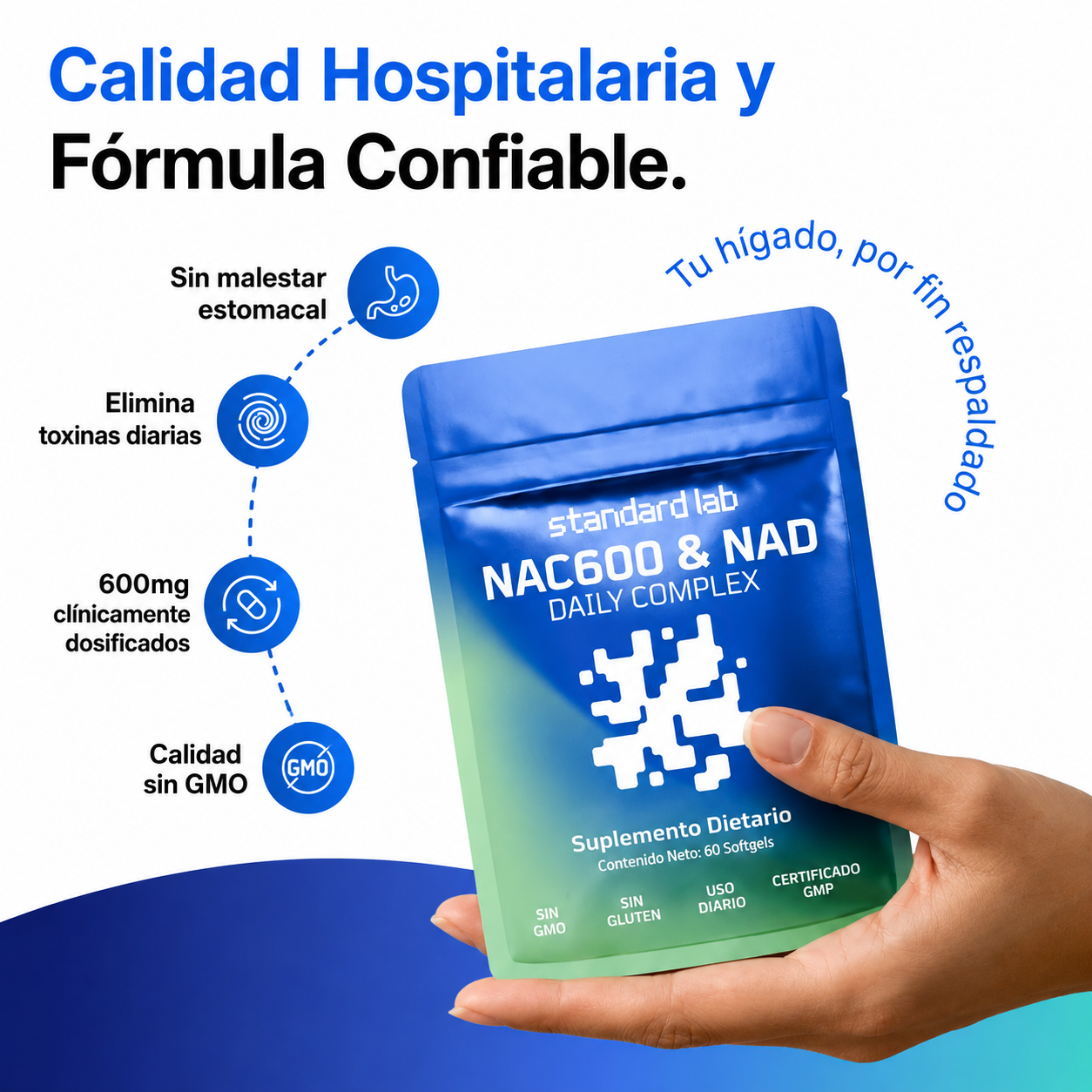 NAC600 & NAD – Tu hígado ya no sigue tu ritmo.